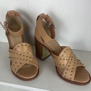 Vince Camuto Tan Studded Sandals